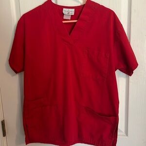 Peaches Uniforms Ted scrub top . 4 pockets. Vneck szS